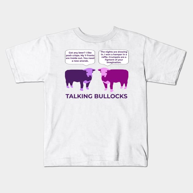 Talking Bullocks Kids T-Shirt by TimeTravellers